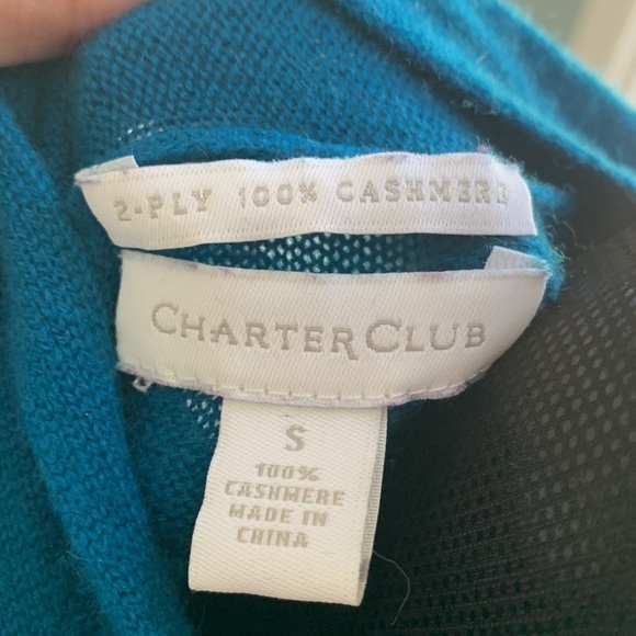 Charter Club Cashmere Open Style Soft Cardigan Size Small - Picture 2 of 5